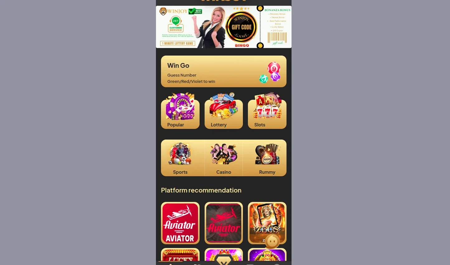 WinJoy - Color Prediction Game