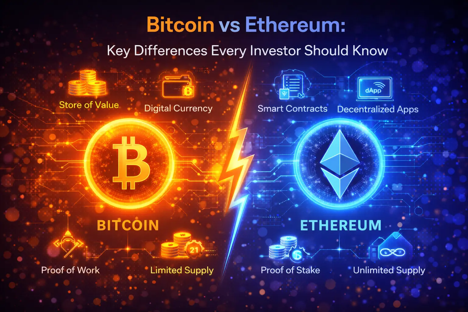 Bitcoin vs Ethereum: Key Differences Every Investor Should Know